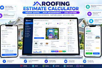 build  roofing contractor software with estimate requests