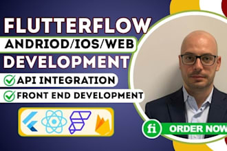 build flutterflow mobile app, flutter developer, figma to flutter development