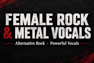 be your female rock, metal, and alternative rock singer for powerful vocals