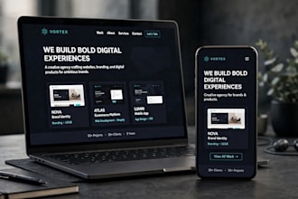 design a modern responsive website and landing page using HTML and CSS