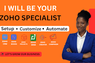 zoho one, zoho crm setup, analytics, zoho sites, saleiq, zoho form