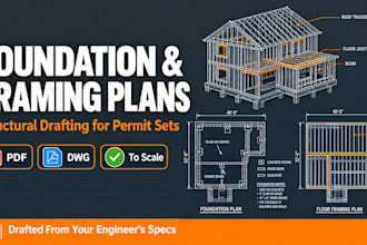 draft foundation and framing plans for permit