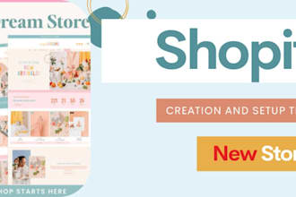 create shopify store and design your store