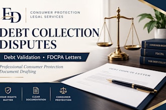 draft fdcpa debt validation and collection dispute letters