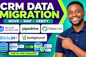 migrate data to microsoft dynamics 365 pipedrive close crm bitrix24 gohighlevel