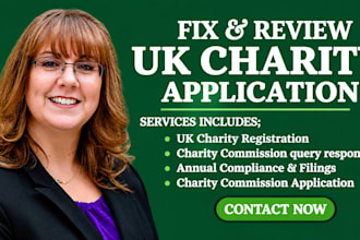 fix rejected UK charity registration cio cic charity commission