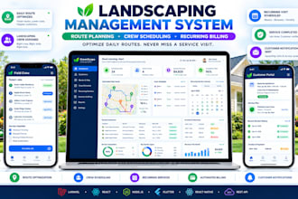 build landscaping software with route planning and recurring scheduling