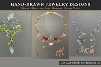 create jewelry designs and custom jewelry sketches