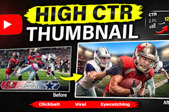 design viral clickbait youtube thumbnail
