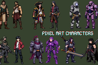 do pixel character game sprites pixel art animation pixel sprite sheet 8 bit art