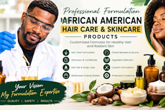 formulate african american hair care and african american skin care products
