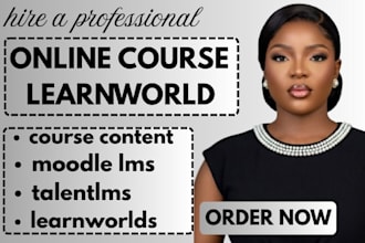 build learnworlds website, setup learnworlds online course and kajabi website