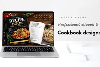 design a professional cookbook and recipe ebook