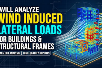 analyse wind induced lateral loads for buildings and structural frames