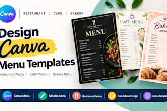 design canva restaurant menu canva cafe menu design bakery menu templates
