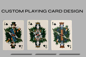 design custom playing cards, poker card deck and card box