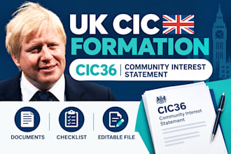 prepare UK cic formation documents and community interest statement