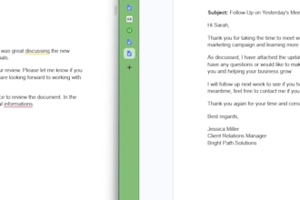proofread your emails, letters, and business documents
