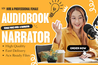 be your professional audiobook narrator with acx standard audiobook production