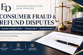 draft consumer fraud, refund, and deceptive practice demand letters