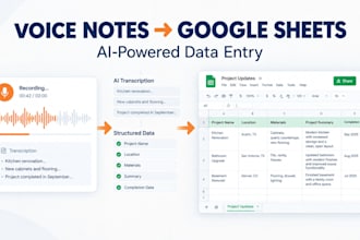 automate voice notes into google sheets with ai