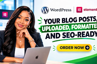 upload and format blog post in wordpress with elementor SEO