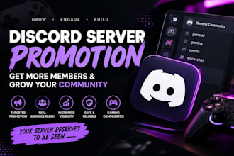 gaming server promotion, discord advertising, discord server promotion growth