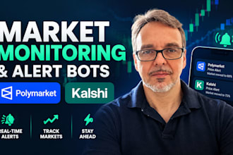 build polymarket and kalshi monitoring and alert bots