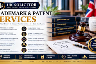 handle trademark search, trademark filing, patent search and registration