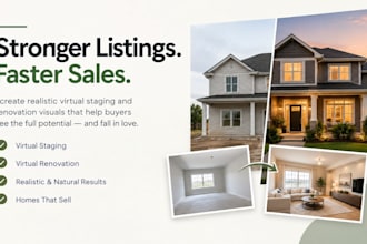 do realistic virtual staging and virtual renovation for real estate