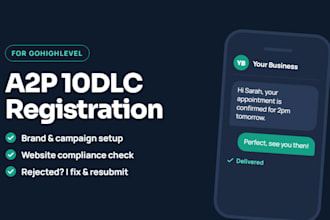 do a2p registration on gohighlevel a2p website a2p 10dlc