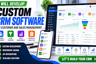 develop custom CRM software for customer and sales management