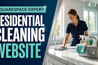 design a squarespace residential cleaning website