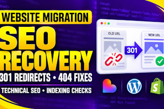 fix 301 redirects 404 errors and indexing seo issues after website migration