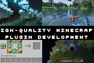 do high quality minecraft plugins for any version in paper, spigot, smp server
