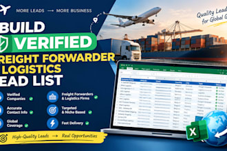 build a verified freight forwarder and logistics lead list