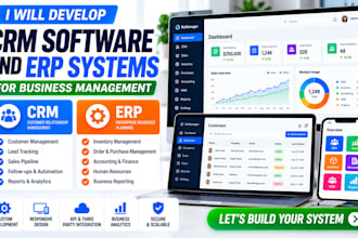 develop CRM software and erp systems for business management