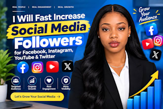 fast increase social media followers for facebook, instagram, youtube, twitter