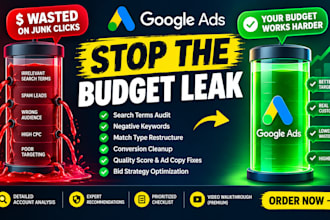 audit your google ads account to stop budget waste