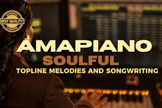 be your afrobeat, afro house, soulful afropop amapiano singer songwriter