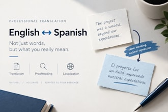 localize english to spanish and proofread ai translations