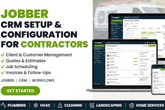 set up jobber CRM for contractors and home service businesses
