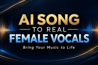 transform your ai song with realistic female vocals