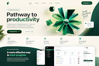 design and develop a modern responsive framer website