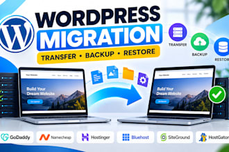 do wordpress migration, transfer, move, backup, and restore