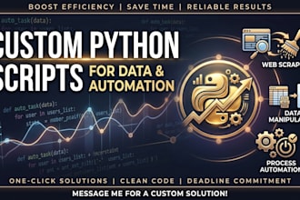 custom python scripts for data and automation