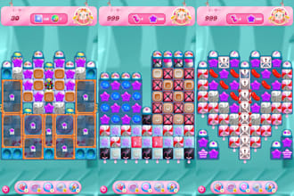 build 2d match 3 puzzle game in unity, candy crush game, card game, mobile game