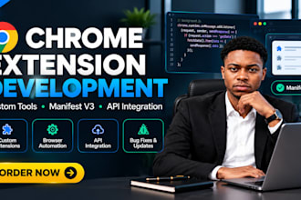 create browser automation tools and custom chrome extensions for your business
