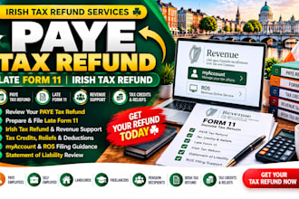 help claim paye tax refund, late form 11, irish tax refund, revenue tax refund