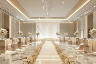 wedding banquet hall design,luxury 3devent hall,bridal suite,entrance decoration